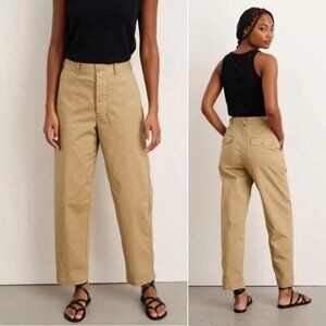 ALEX MILL Boyish Chino Women's PANTS Size 8 Khaki Cotton High Waist NEW 148